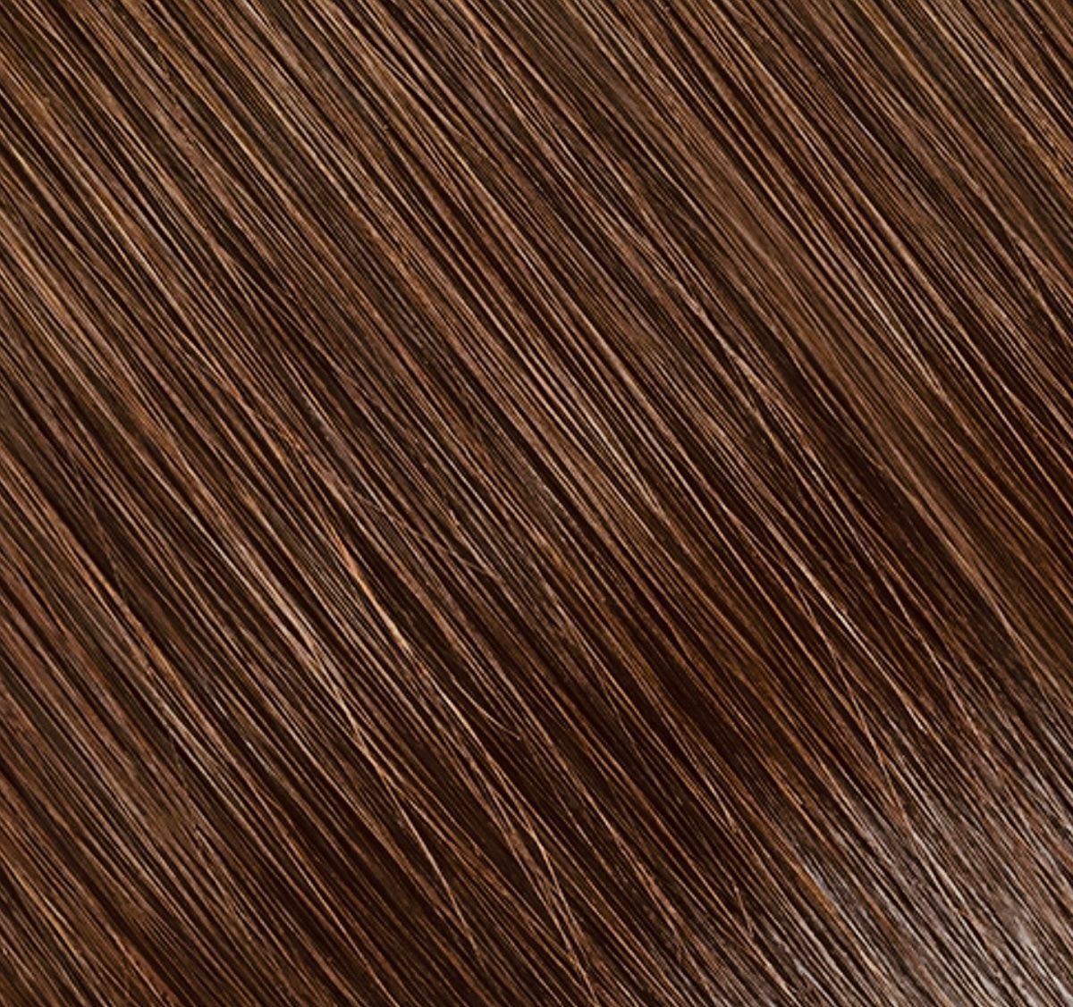 #3 Haarverlängerung Dunkelbraunschoko – 56 cm