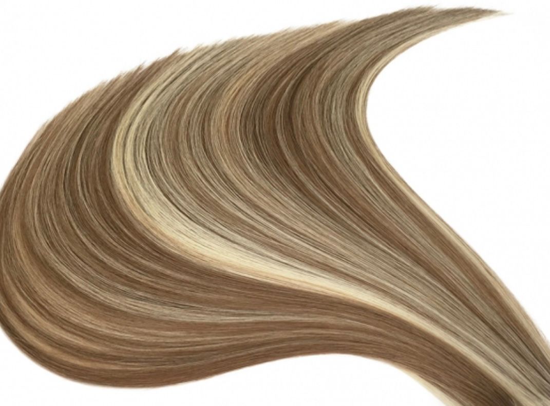 #P8/60 Haarverlängerung Karamell Latte Spekulatius – 56 cm